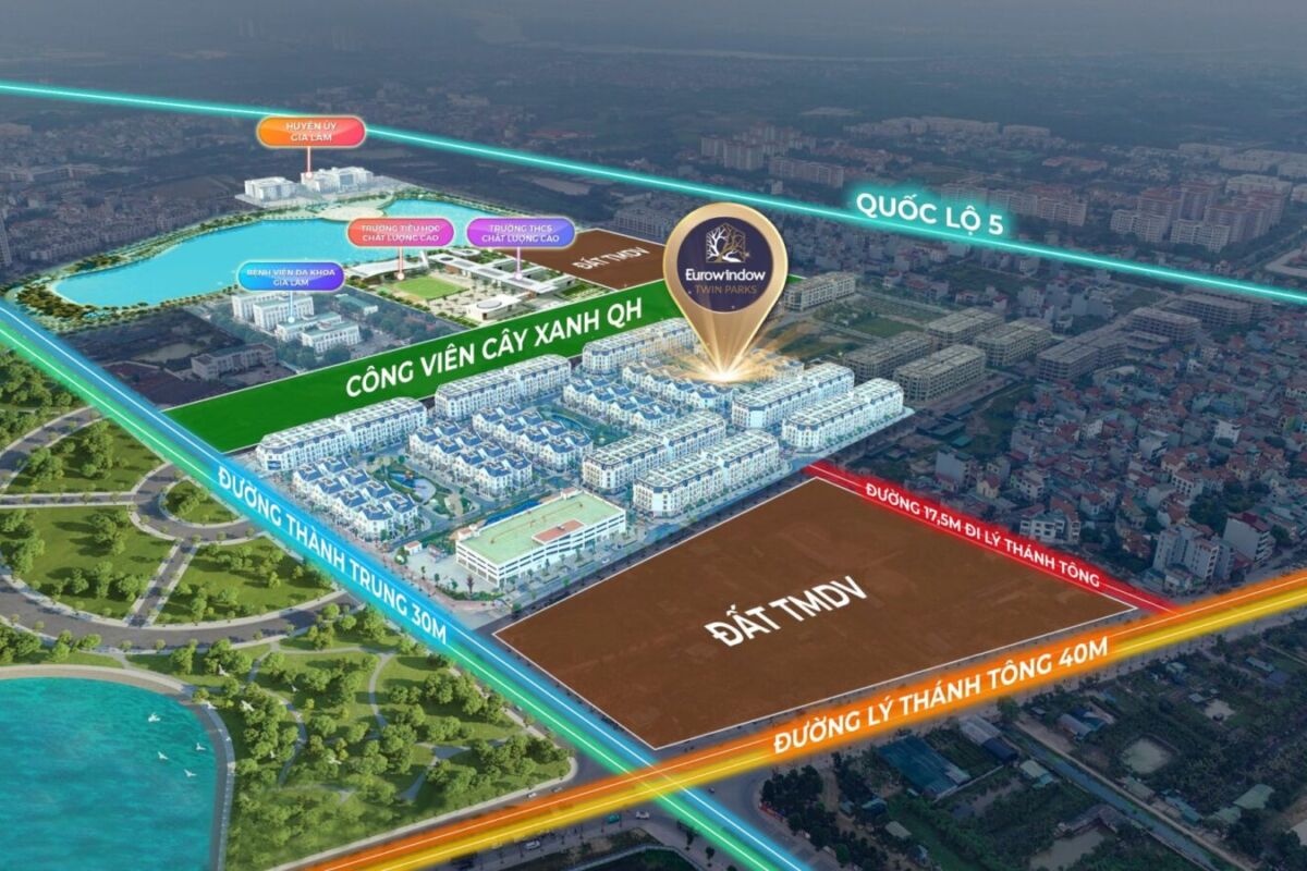 Bán căn shophouse Ban tím dự án Eurowindow Twin Parks